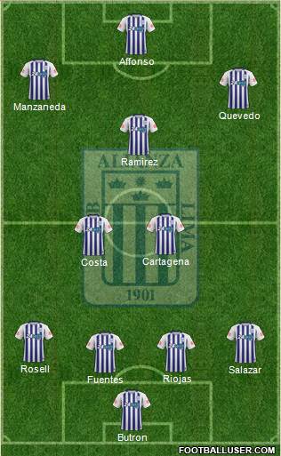 C Alianza Lima Formation 2019