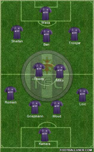 Toulouse Football Club Formation 2019