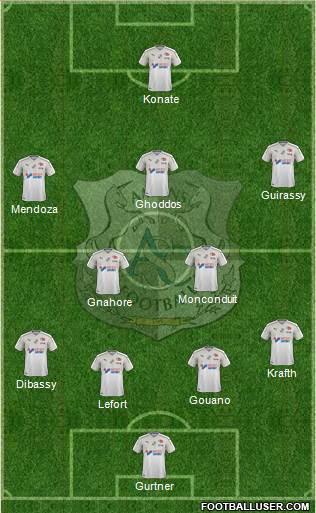 Amiens Sporting Club Football Formation 2019