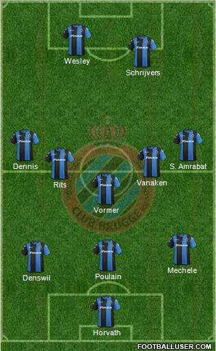 Club Brugge KV Formation 2019