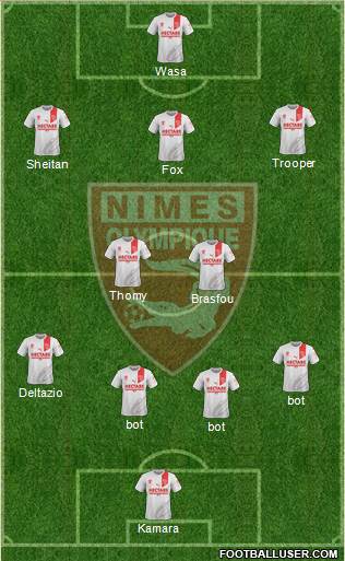 Nîmes Olympique Formation 2019