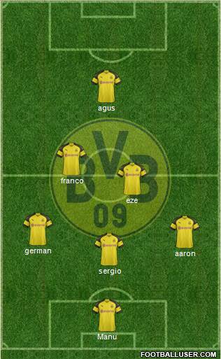 Borussia Dortmund Formation 2019