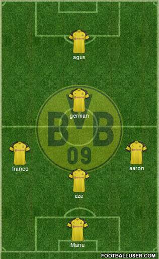 Borussia Dortmund Formation 2019