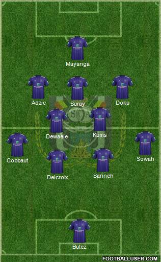 RSC Anderlecht Formation 2019