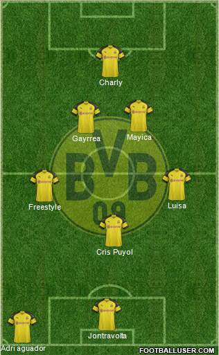 Borussia Dortmund Formation 2019