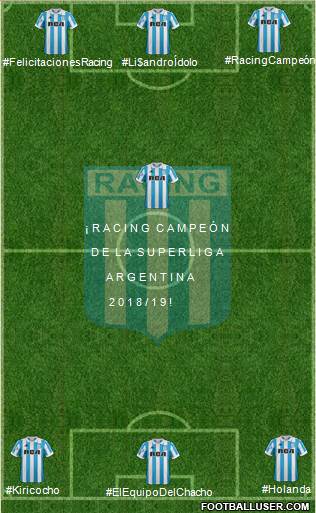 Racing Club Formation 2019