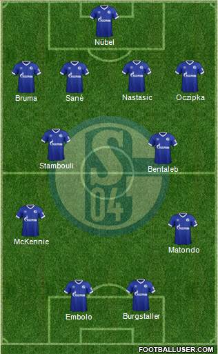 FC Schalke 04 Formation 2019