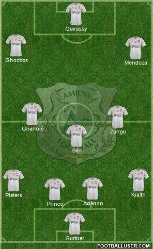 Amiens Sporting Club Football Formation 2019