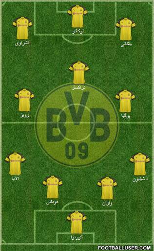 Borussia Dortmund Formation 2019