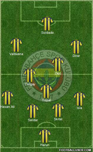 Fenerbahçe SK Formation 2019