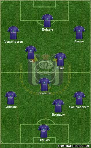 RSC Anderlecht Formation 2019