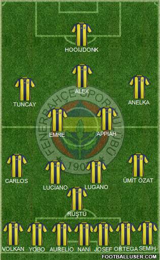 Fenerbahçe SK Formation 2019