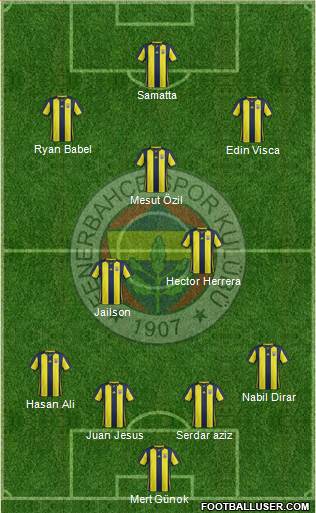 Fenerbahçe SK Formation 2019