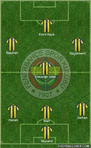 Fenerbahçe SK Formation 2019