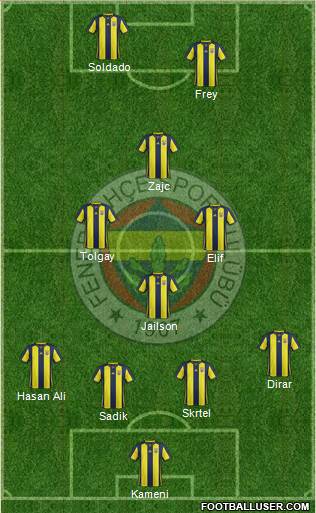 Fenerbahçe SK Formation 2019