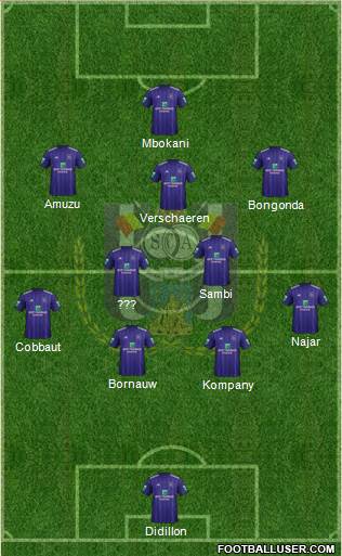 RSC Anderlecht Formation 2019