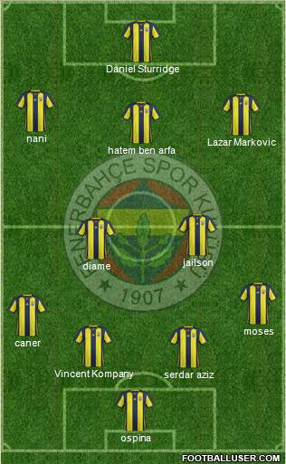 Fenerbahçe SK Formation 2019