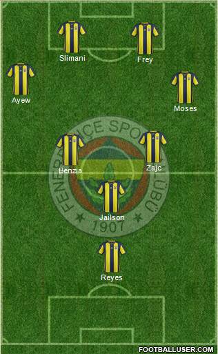 Fenerbahçe SK Formation 2019