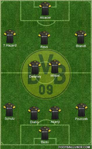 Borussia Dortmund Formation 2019