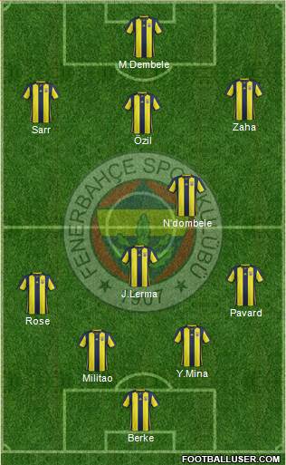 Fenerbahçe SK Formation 2019