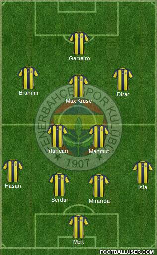 Fenerbahçe SK Formation 2019