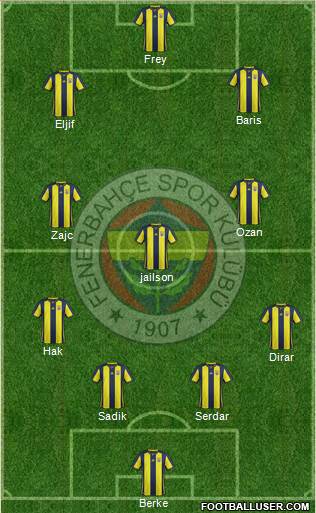 Fenerbahçe SK Formation 2019