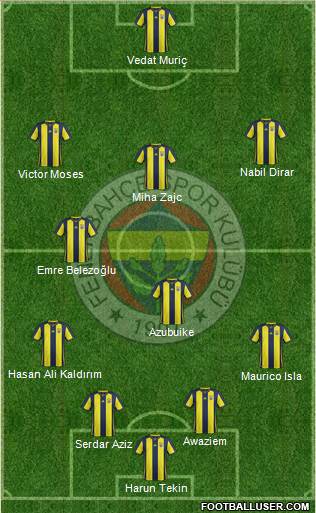 Fenerbahçe SK Formation 2019