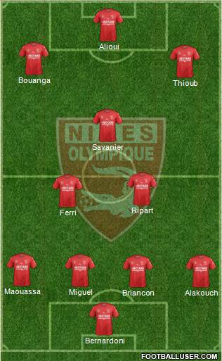 Nîmes Olympique Formation 2019