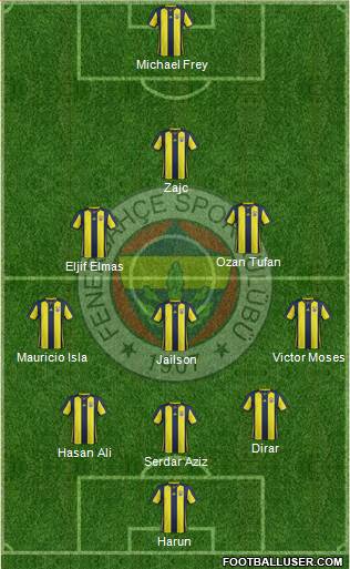 Fenerbahçe SK Formation 2019