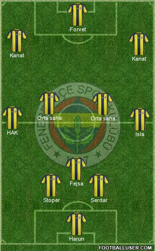 Fenerbahçe SK Formation 2019