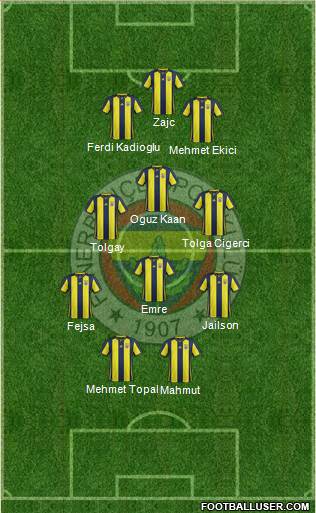 Fenerbahçe SK Formation 2019