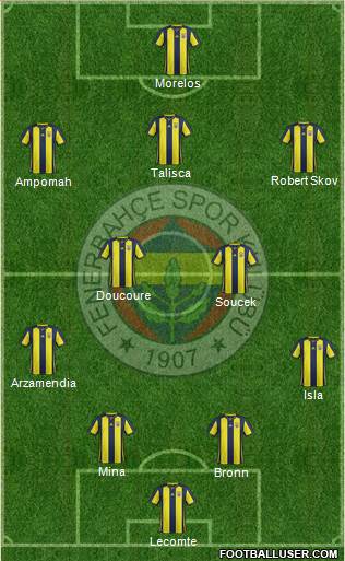 Fenerbahçe SK Formation 2019