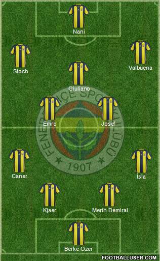 Fenerbahçe SK Formation 2019