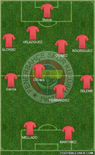 Fenerbahçe SK Formation 2019