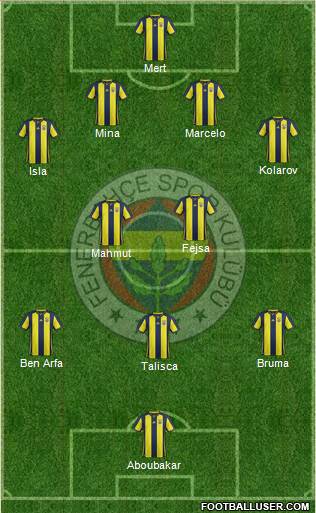 Fenerbahçe SK Formation 2019