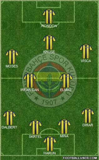 Fenerbahçe SK Formation 2019