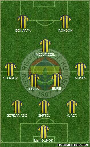 Fenerbahçe SK Formation 2019