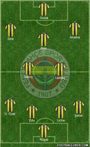 Fenerbahçe SK Formation 2019