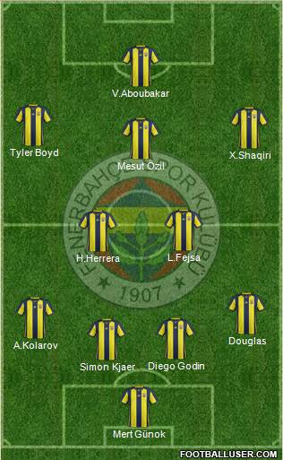 Fenerbahçe SK Formation 2019