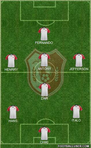 Al-Shamal Sports Club Formation 2019