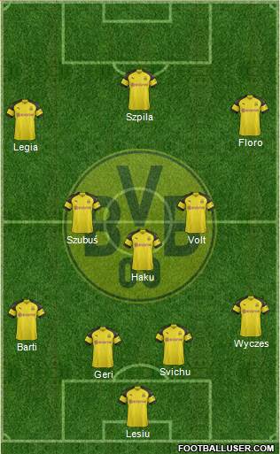 Borussia Dortmund Formation 2019