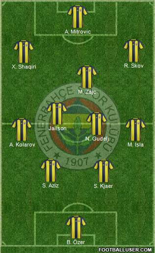 Fenerbahçe SK Formation 2019