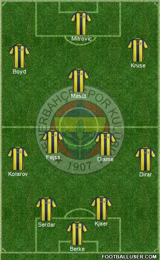 Fenerbahçe SK Formation 2019