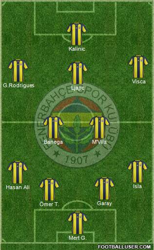 Fenerbahçe SK Formation 2019