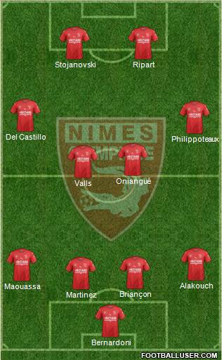 Nîmes Olympique Formation 2019