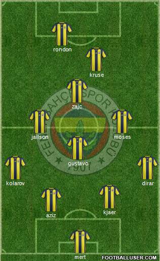 Fenerbahçe SK Formation 2019