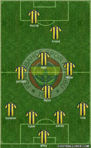 Fenerbahçe SK Formation 2019