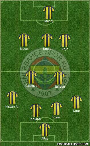 Fenerbahçe SK Formation 2019