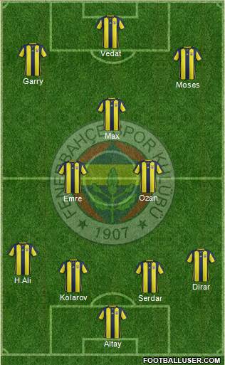 Fenerbahçe SK Formation 2019