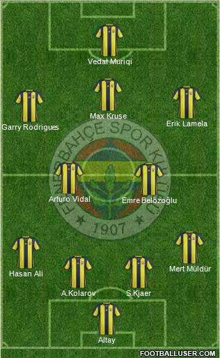 Fenerbahçe SK Formation 2019